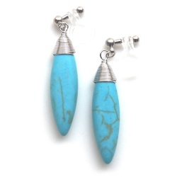 <img src=”dangle-blue-turquoise-bar-invisible-clip-on-earrings-miyabigrace6.jpg” alt=”Turquoise invisible clip on earrings/>