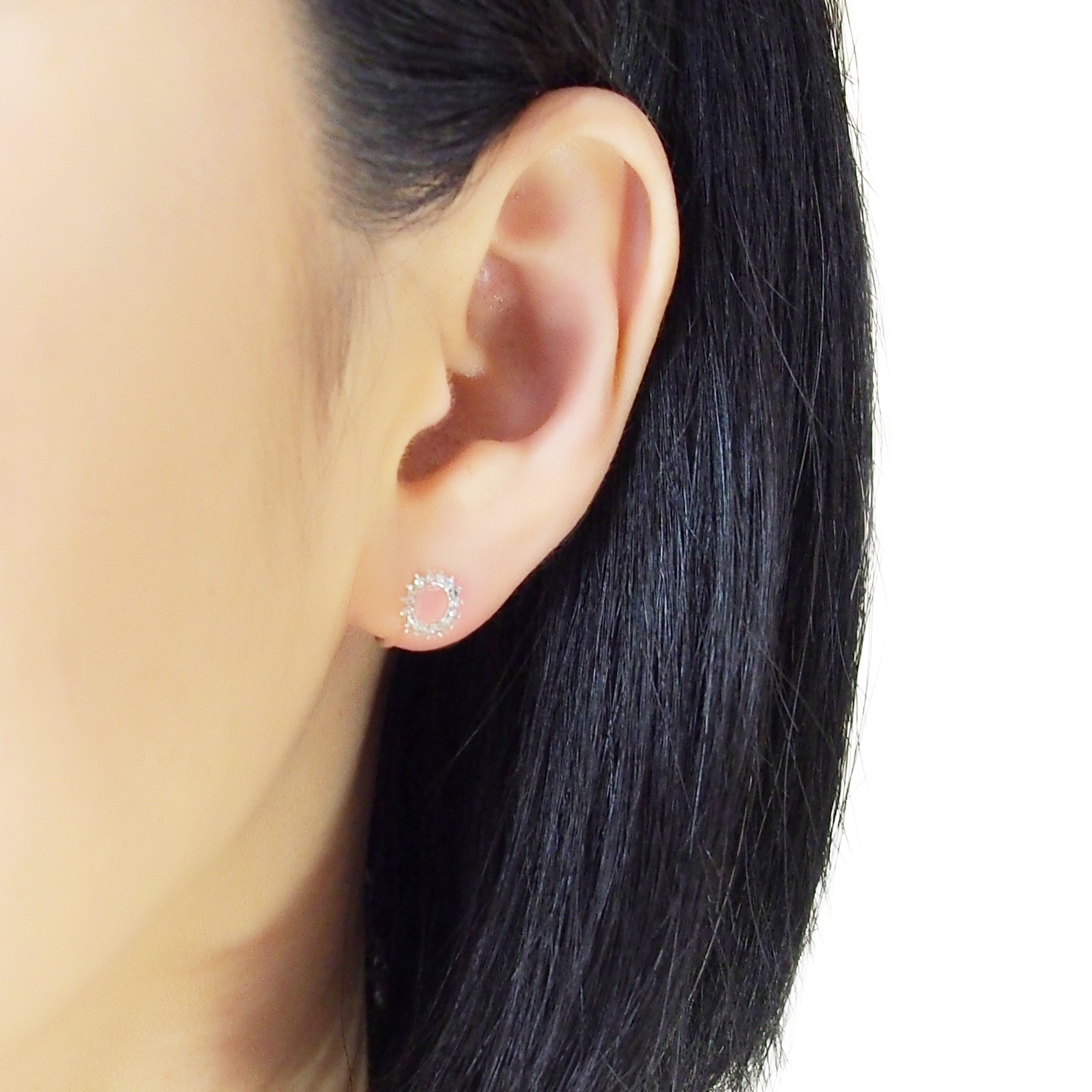 Comfortable-pierced-look-silver-circle-pave-Rhinestone-Crystal-Cubic-Zirconia-Invisible-clip-on-stud-earrings-Miyabi-Grace (4).jpg